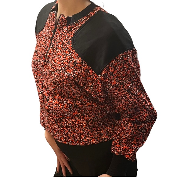 Women’s Rebecca Minkoff Red Floral Sara Sweatshirt pullover SZ XS - Picture 14 of 16